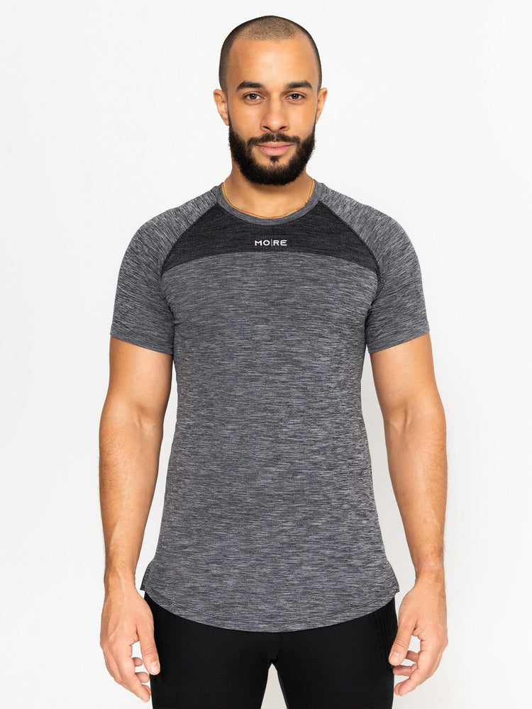 Ares Seamless Tee - Black - Movement Revolution