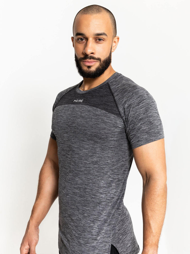 Ares Seamless Tee - Black - Movement Revolution